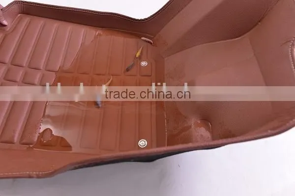 Brown Comfotable Non-skid 5d Foot Mat Waterproof High Quality Carpet Car Floor Mat photo-3