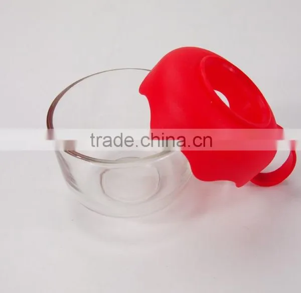 Cheap Red Glass Teapot Sets With 4 Cups and Plastic Holder photo-5