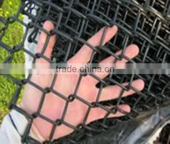 Woven Technique and Protecting Mesh Application Used Chain Link Fence photo-3