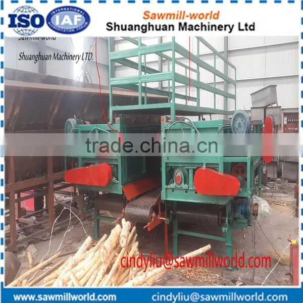 Wood Debarking Machine Double Slot Wood Log Debarker for Sale