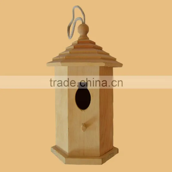Desktop Decorative Small Wooden Bird Houses Nest photo-5