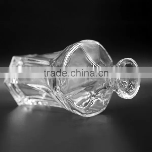 500ml Crystal Glass Bottle For Whisky With Cork Cap photo-4