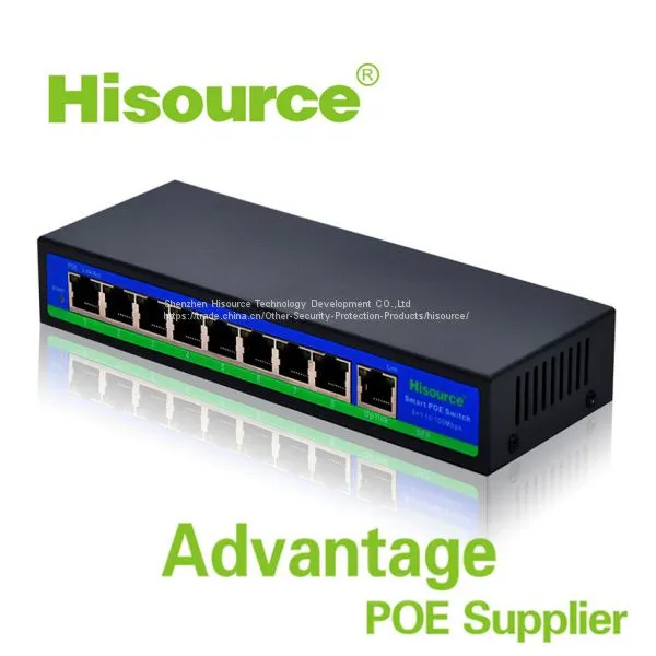 Hot Sale 8 Port Poe Switch Hub 48v for IP Camera/IP Phone/Wireless AP photo-2