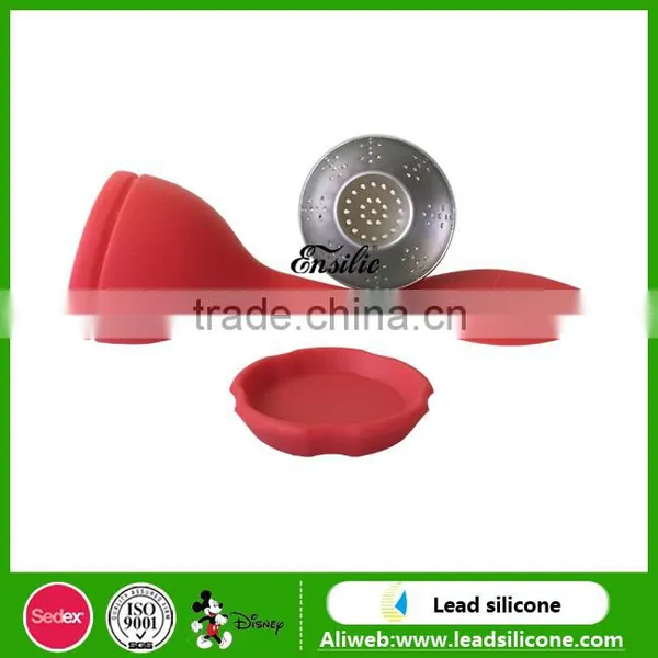 LFGB And FDA Certification Pear Shape Food Grade Silicone Tea Infusers photo-5
