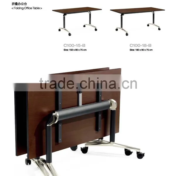 Quality Modern Multifunctional Simple Folding Movable Conference Table Tradining Table LQ-CFT005 photo-2