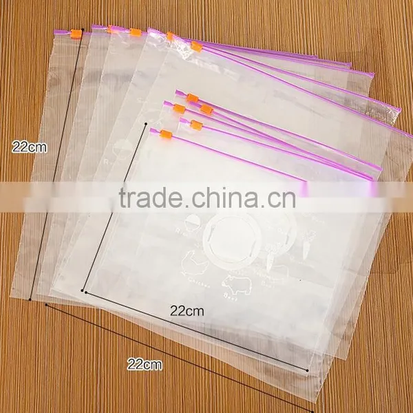 Wholesale Stock Portable PVC Pull Buckle Food Seal Freshness Protection Bag photo-3