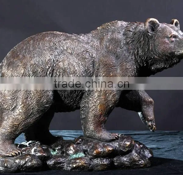 Casting Brass Bronze Bear Statue Sculpture photo-2