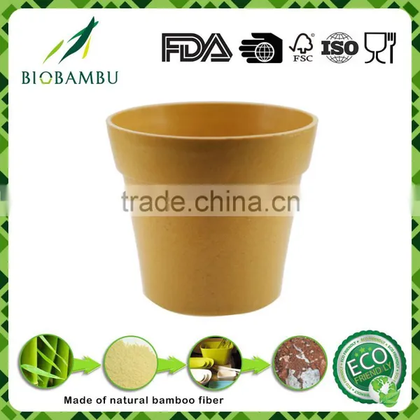 Pro-environment Selling Well Good Quality Bamboo Fiber Flower Pot photo-3
