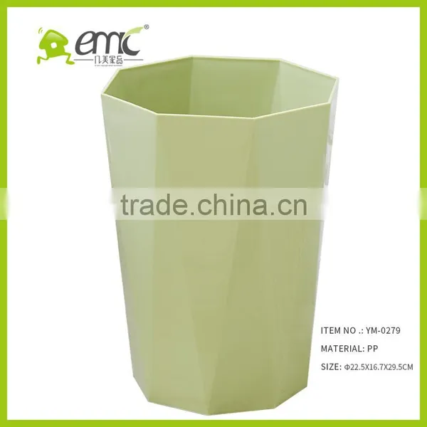New Design Plastic Trash Bin, Plastic PP Decorative Round Trash Bin Waste Bin for Household photo-5