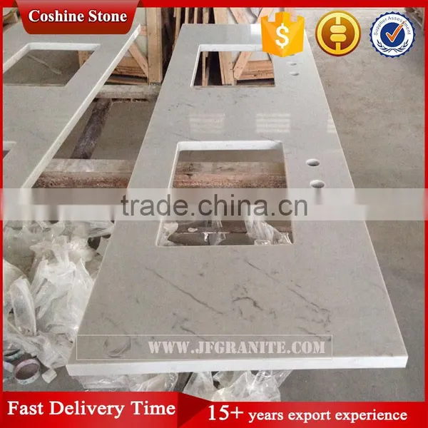 Coshine Rose Quartz Stone Vanity Top Countertop photo-2