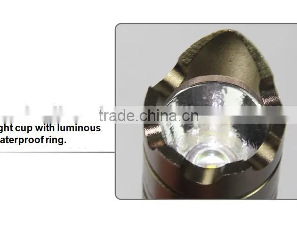 Glare Light Camping&Hiking Flashlight 18650 Led Aerospace Alluminium Alloy Warning Light Emergency Torch photo-3