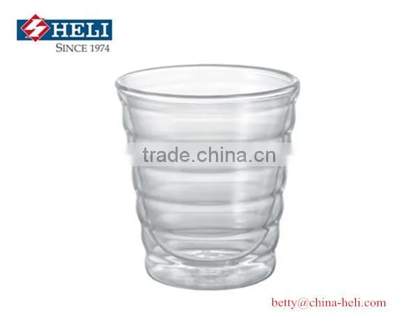OEM double wall glass / tea glass / juice glass / drinking glass / water glass