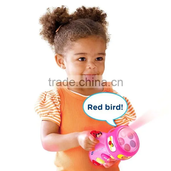 Dongguan ICTI GSV Factory Kids Pin and Learn Color Flashlight, Mini LED Falshlight Educational Toys For Kids photo-5