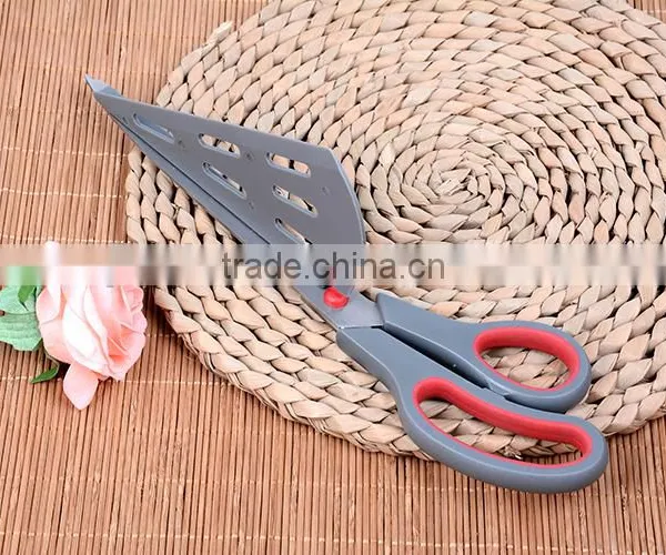 2016 Multifunctional Stainless Steel Pizza Scissors With Rubber Soft Tpr Handle /rubber Scissors photo-5