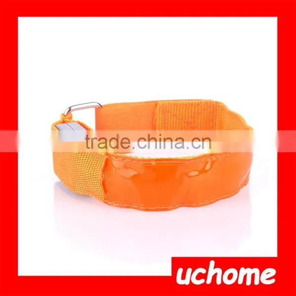 UCHOME Manufacture Directly Sell Reflective Armband Snap Wrap Arm Band,Colorful Flashing Armband With LED Light Arm Band photo-5