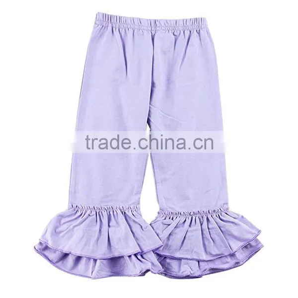 Wholesale Icing Ruffle Raglan Christmas Pants Raglan Baseball Pants Girls Ruffle Leggings photo-3