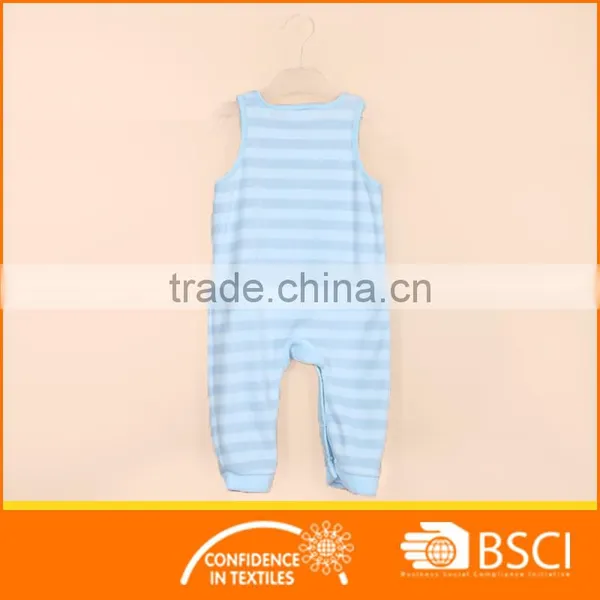 Interlock Sleeveless Baby Smocked Romper photo-2