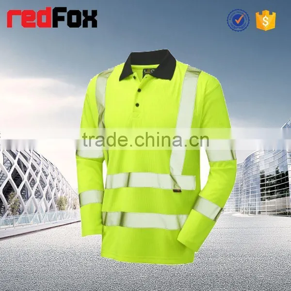Black Cheap Reflective Safety T-shirt for Worker Cotton Pique Reflective T-shirt Reflective Lime T-shirts photo-2
