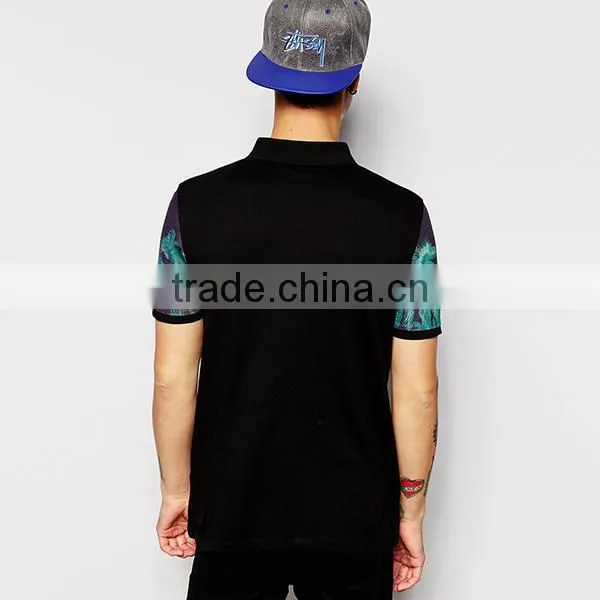 Latest Design Polo Shirt Design With Flamingo Print PS0115A photo-2