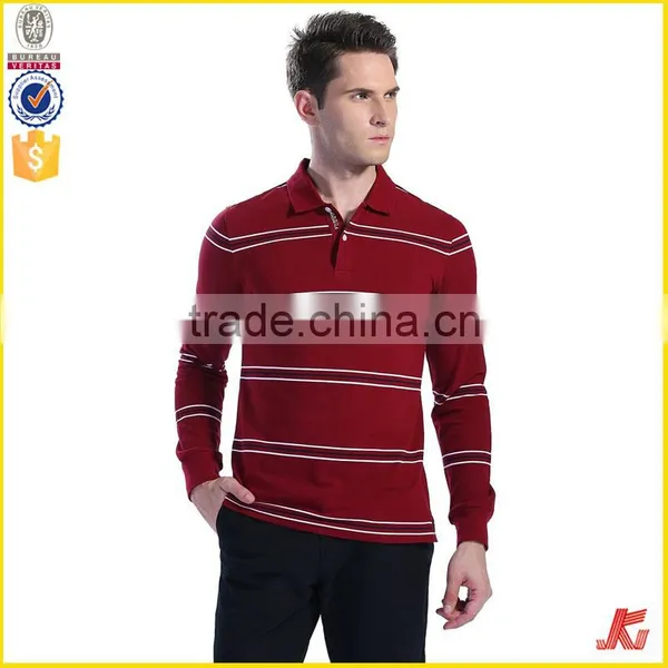 Good Cheap Price 200 Grams Urban 100% Cotton Oem Stripes Print Style Customized Embroidered Logo Polo Shirts for Mens photo-6