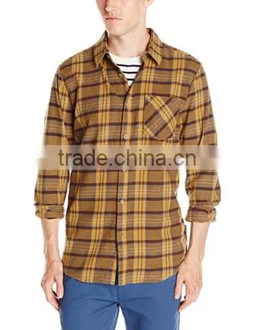2017 Excellent Quality Latest Style Long Sleeve Flannel Shirt for Men photo-4