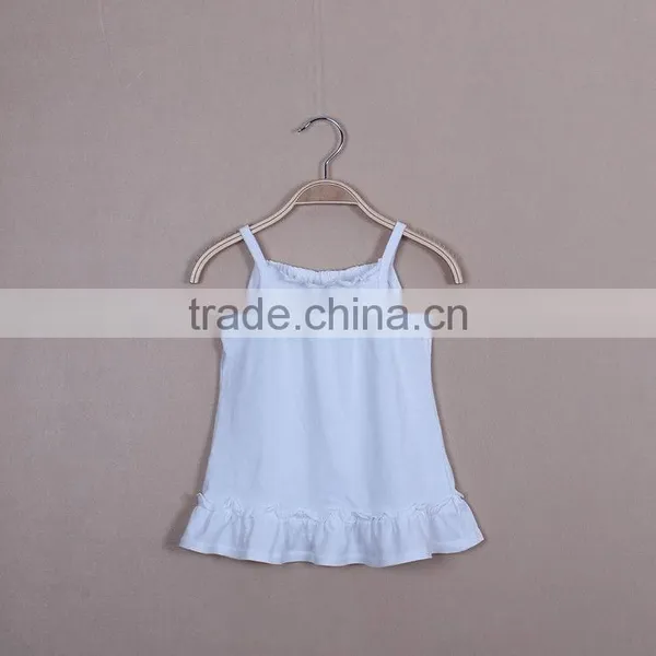 Made in China Blank Cute Pink Girls Tank Top for Summer photo-5