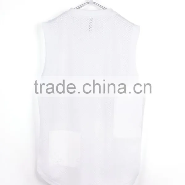 Mens Printed Mesh t Shirt Sleeveless Mesh t Shirt New Design photo-2