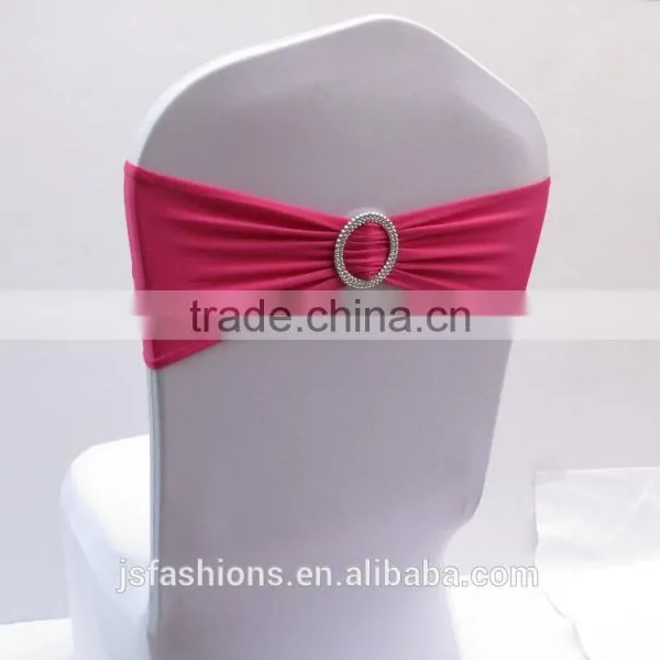 Big Discount Lavender Lycra Chair Bands With Round Buckle Lycra Chair Cover Sash Bands for Weddings Events Decoration photo-3