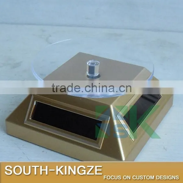 Skid Proof Acrylic Plate Rotating Black,Silver,Gold Chrome Sunshine Power Display Case photo-3