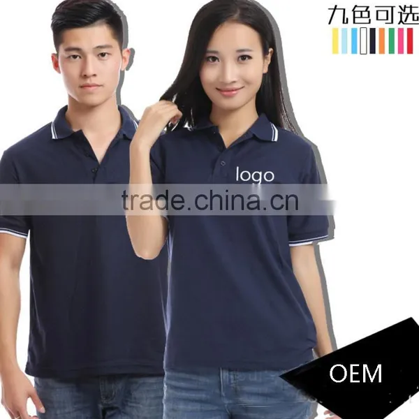 OEM Cheaper Custom Logo Printing Couple Golf Short Sleeve DIY Polo T-Shirt for Advertising and Promotion photo-4