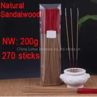 Natural Australia Sandalwood Bamboo Stick Incense Joss Sticks Buddhist Temple Santalwood Incense Sticks 200gram+270 Sticks