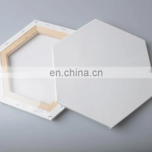 Gallery Wrapped Blank Hexagon Stretched Canvas photo-2