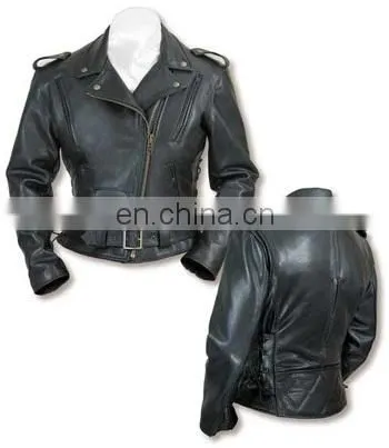 Women Motorbike Leather Jacket
