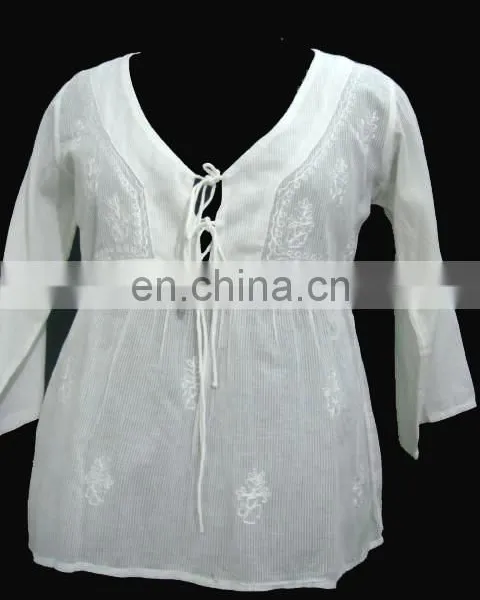 100% Cotton Ladies Blouse 2017 photo-6