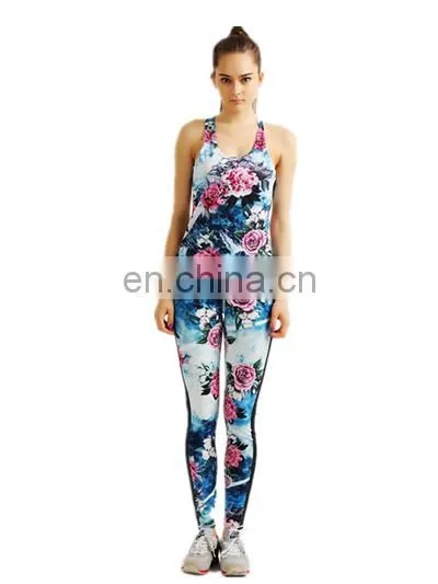 Wholesale New Style Custom Printing Sublimation 4 Needles 6 Thread Women Yoga Set photo-5