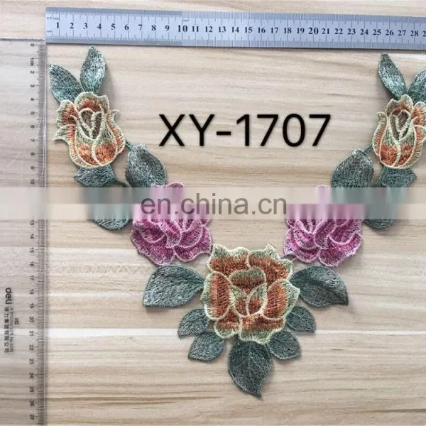 2017 Hot Sale Embroidery Neck Lace Collar/Lace Patch for Garment photo-4