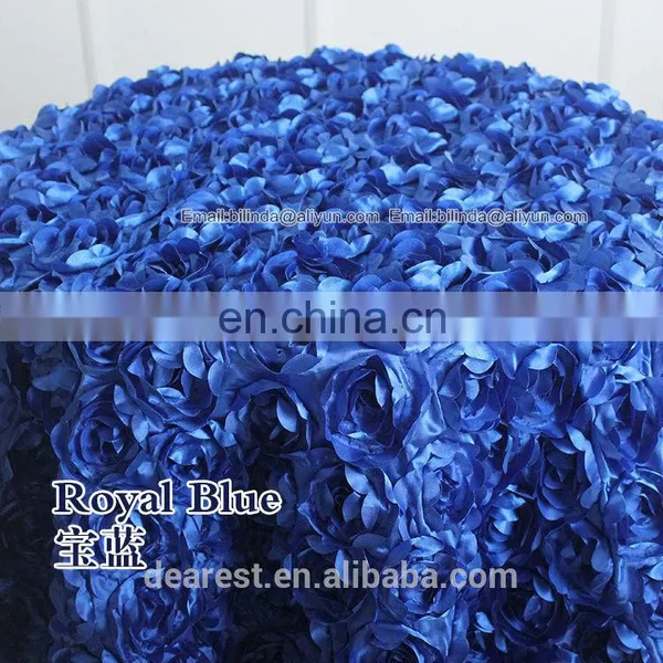 Luxurious Wedding/Restaurant Rosette Table Cloth With Satin Cloth photo-2