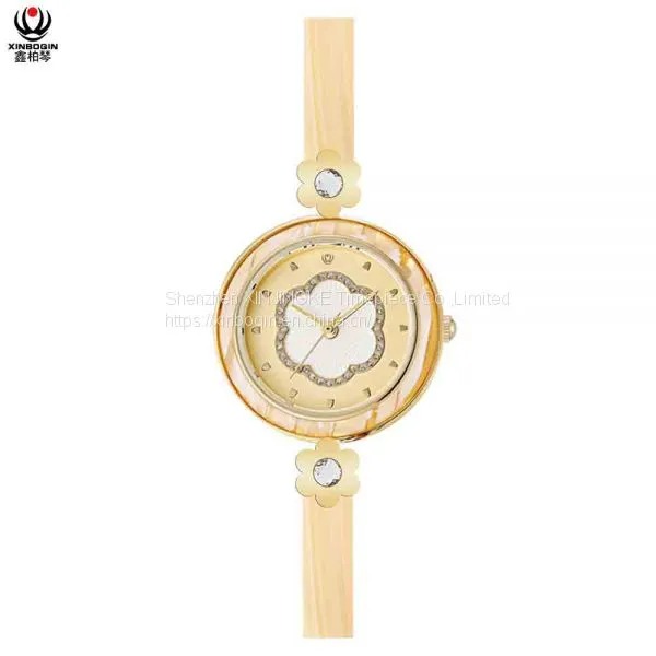 XINBOQIN Manufacturer OEM Women Waterproof Japan Movement PC21 Quartz Acetate Watch photo-3