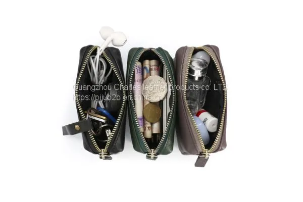 Customized Original Leather Coin Purse Female Hand Zipper Leather Three-dimensional Coin Bag Card Bag Storage Bag Small Wallet Male photo-3