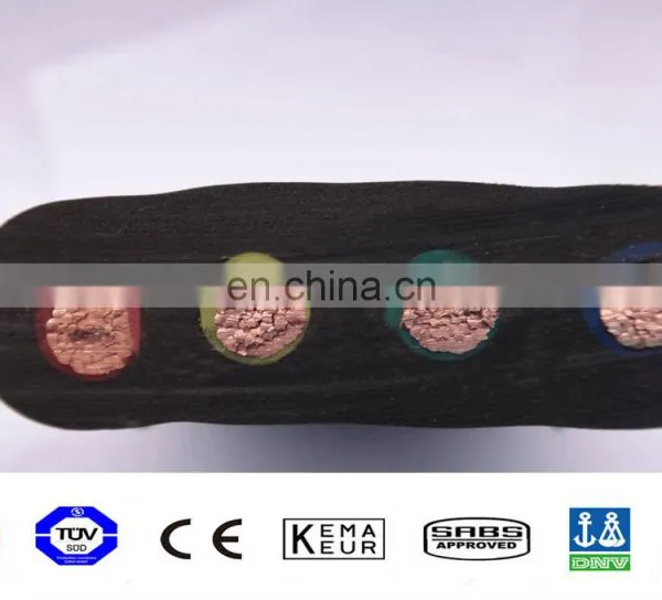 300/500v Rubber Insulated and Sheathed Elevator Used Flexible Flat Cable photo-2