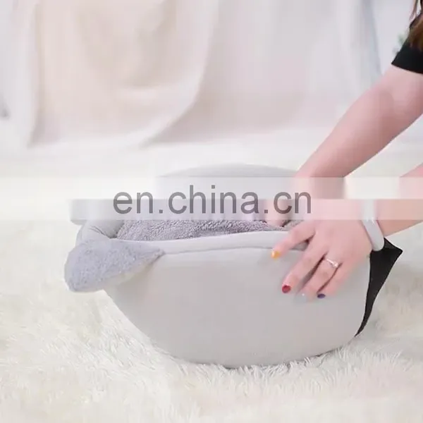 I@home Amazon Warm Round Semi-closed Cozy Luxurious Plush Cat Nest Bed for Cat