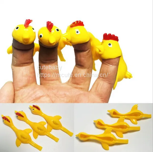 Catapulted Turkey Hot Seller Turkey Slingshot TPR Soft Rubber Slingshot Toys Vent Trick Chicken Toys photo-3