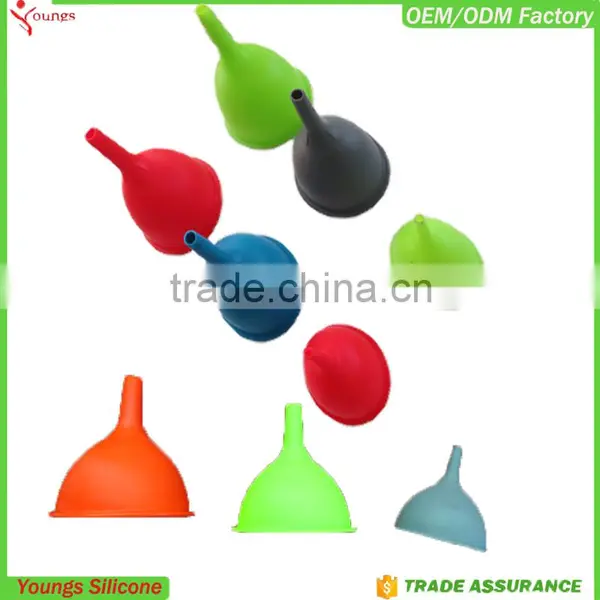 Custom Silicone Utensils Collapsible Silicone Funnel Large Funnel Barrel Funnel photo-2