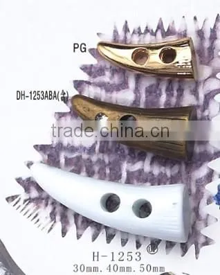 30MM 40MM 50MM Resin Two Holes Natural Buffalo Horn Button