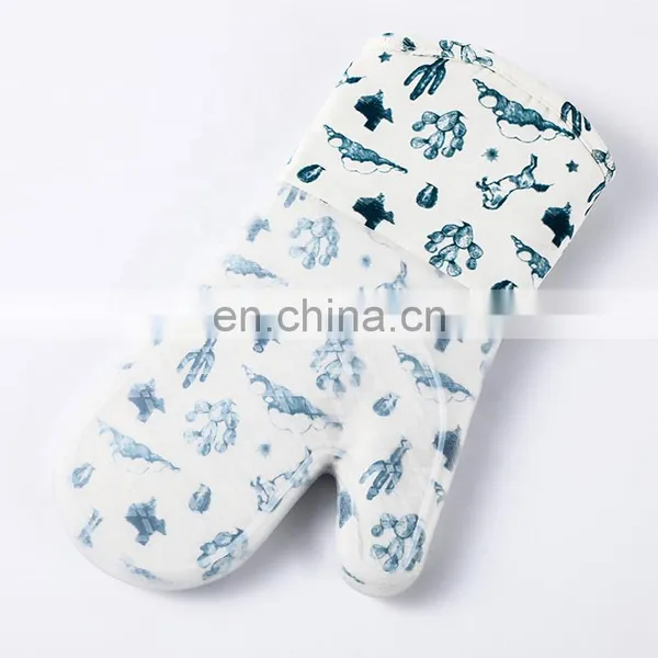 Heat Resistant Silicone Oven Mitt Microwave Mitts Custom for Kitchen Cooking photo-5