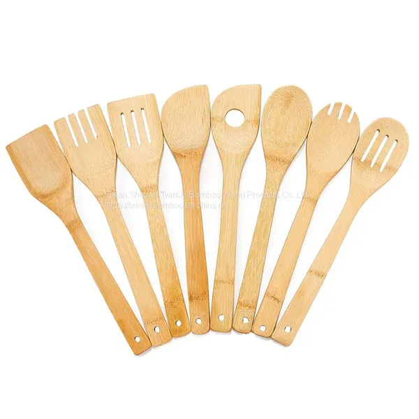 Eco Bamboo Utensils Set 4pcs Cooking Utensils From China Twinkle Bamboo Manufacturer photo-3