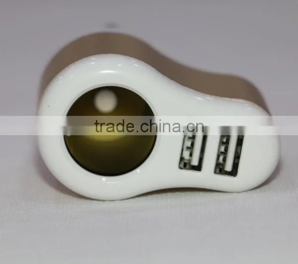 Multi Car Adapter New Design 12V Car Cigar Lighter Adapter With Two USB Output With English Retail Box photo-6