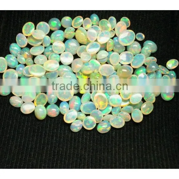 Natural Welo Ethiopia Opal Cabochon Calibrated Size Oval 6x4 To10x8mm Play of Color photo-4