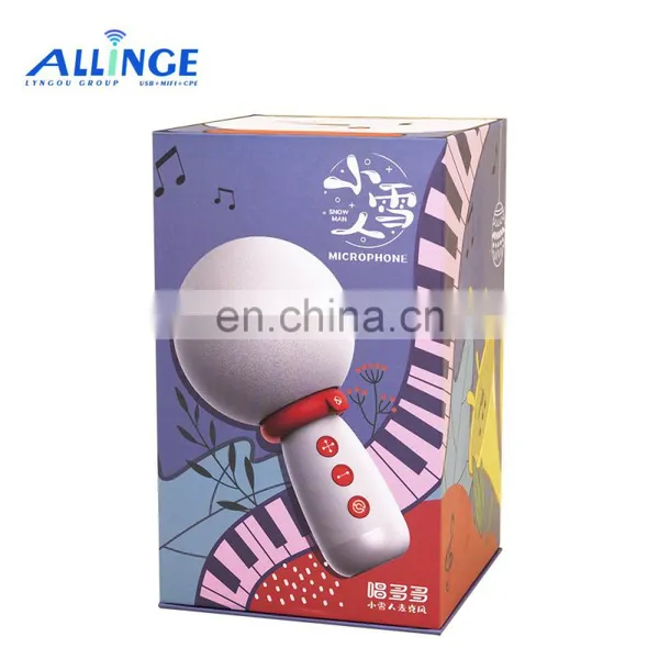 ALLINGE MDZ3633 Portable Microfono Wireless Home Use Singing Machine Microphone Karaoke Speaker photo-4