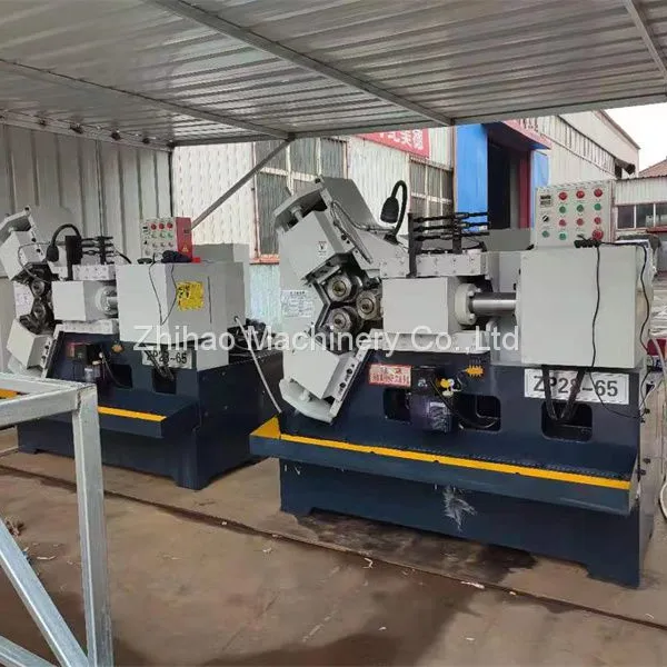 Hydraulic three roll thread rolling machine scaffolding threading machine ZP28-65